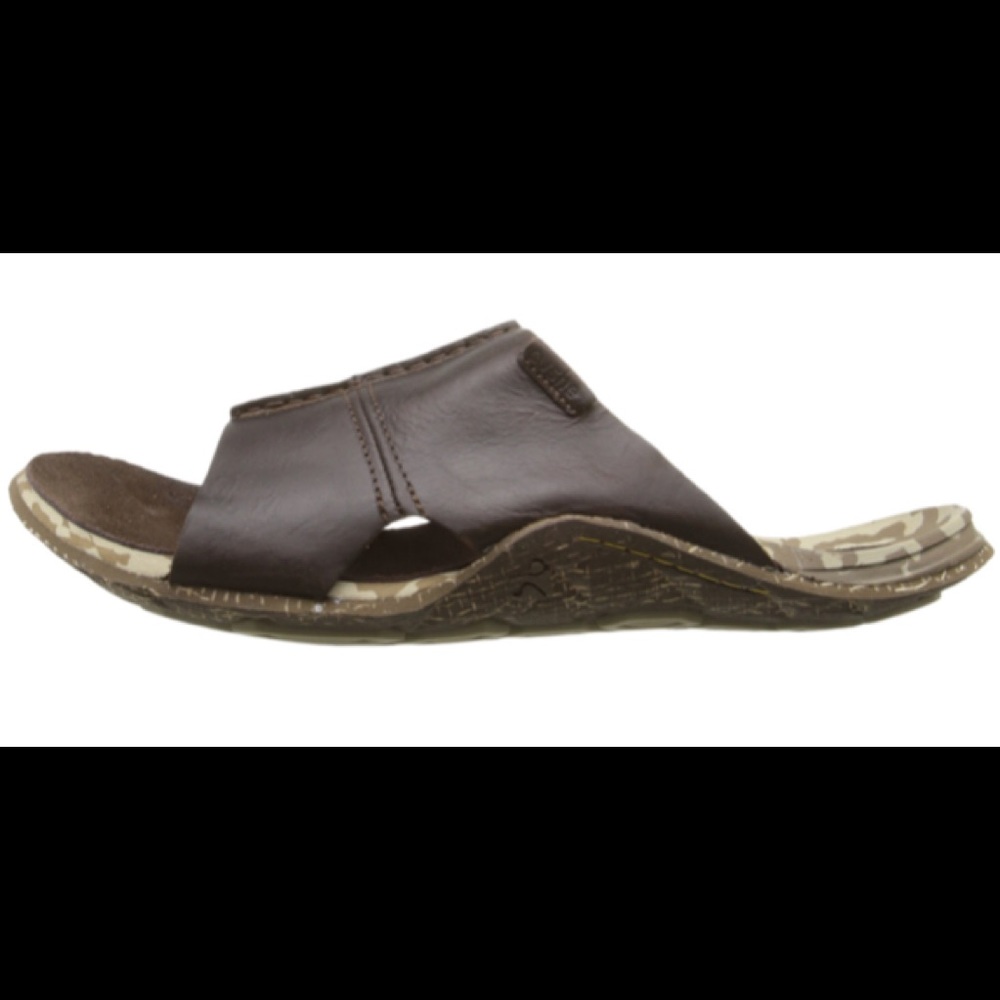 Mens CUSHE Argos Leather Slip-On Slides Sandals 9M